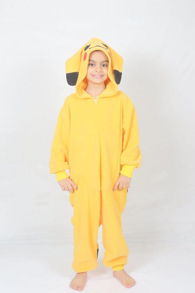 Çocuk Pikachu Kostümü 3-4 Yaş