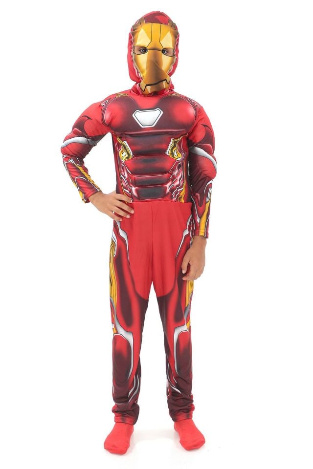 Çocuk Kaslı Demir Adam Kostümü