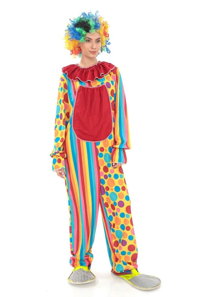 Yetişkin Palyaço Tulum Kostümü