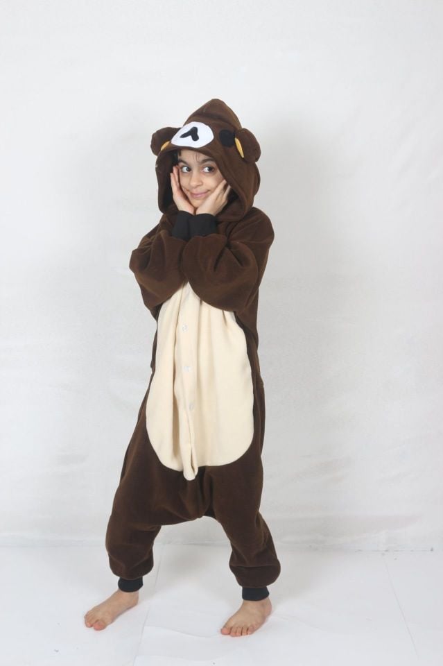 Çocuk Kigurumi Ayı Kostümü