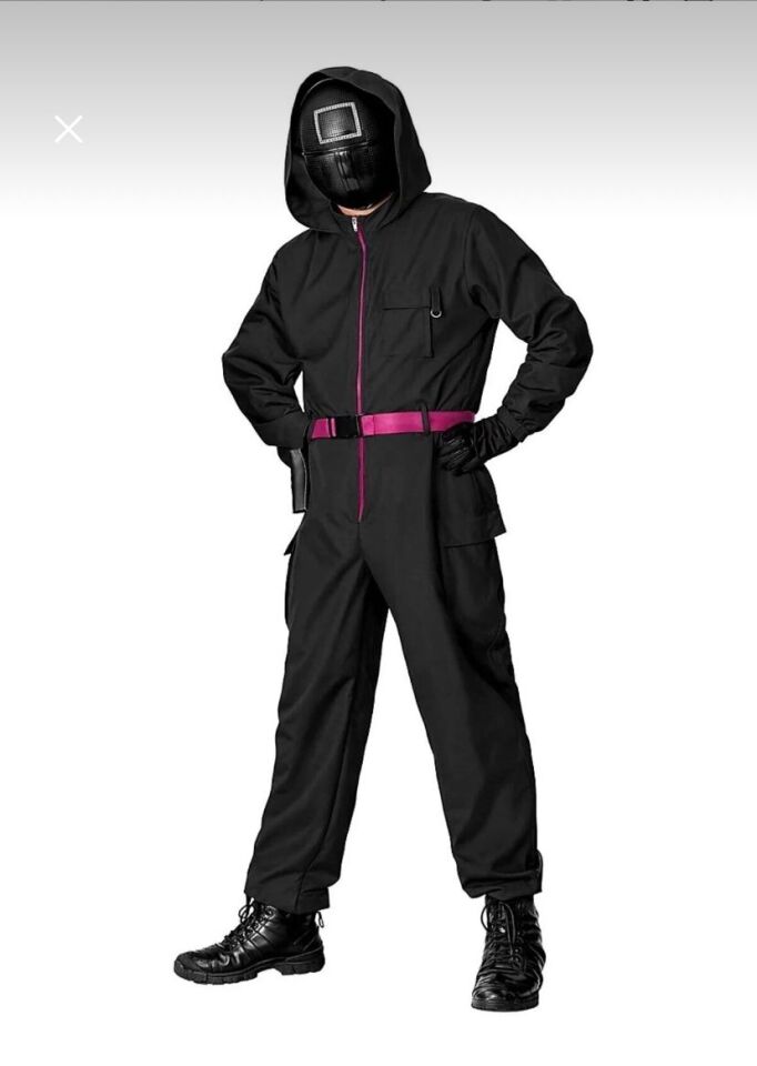 Yetişkin Squid Game Siyah Kostüm