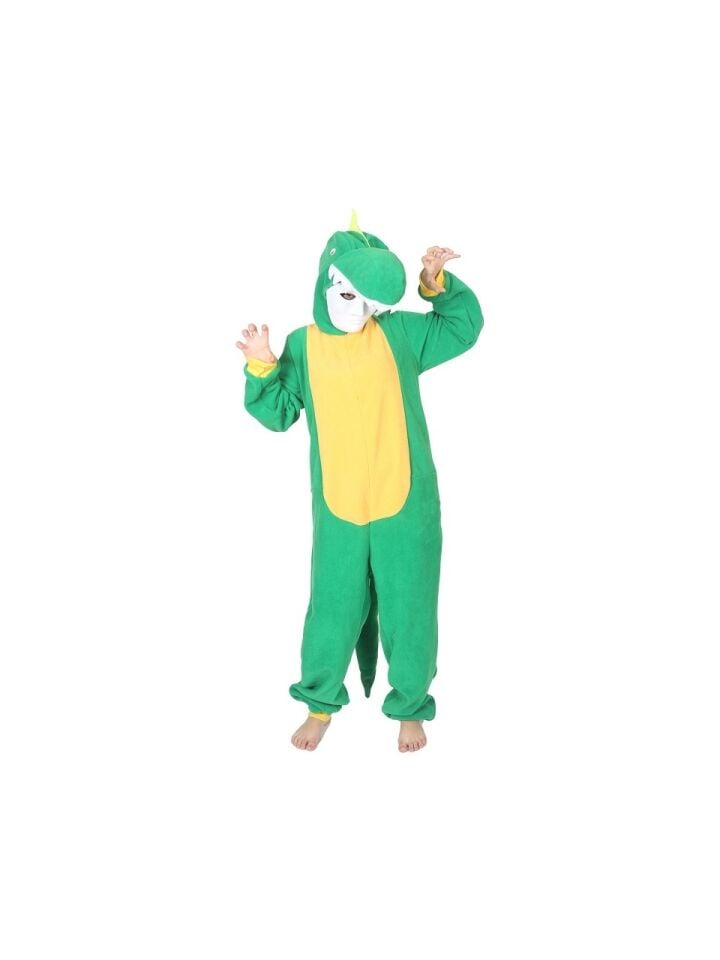 Başlıklı Yetişkin Kigurumi Dinozor Kostümü Hayvan Kostümü