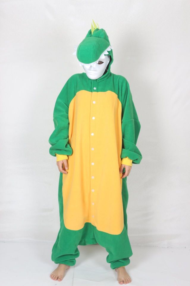 Başlıklı Kigurumi Yetişkin Dinozor Kostümü