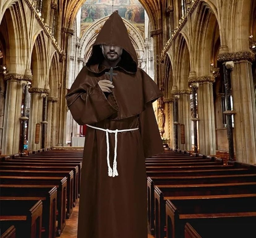 Kahverengi Keşiş Kostümü