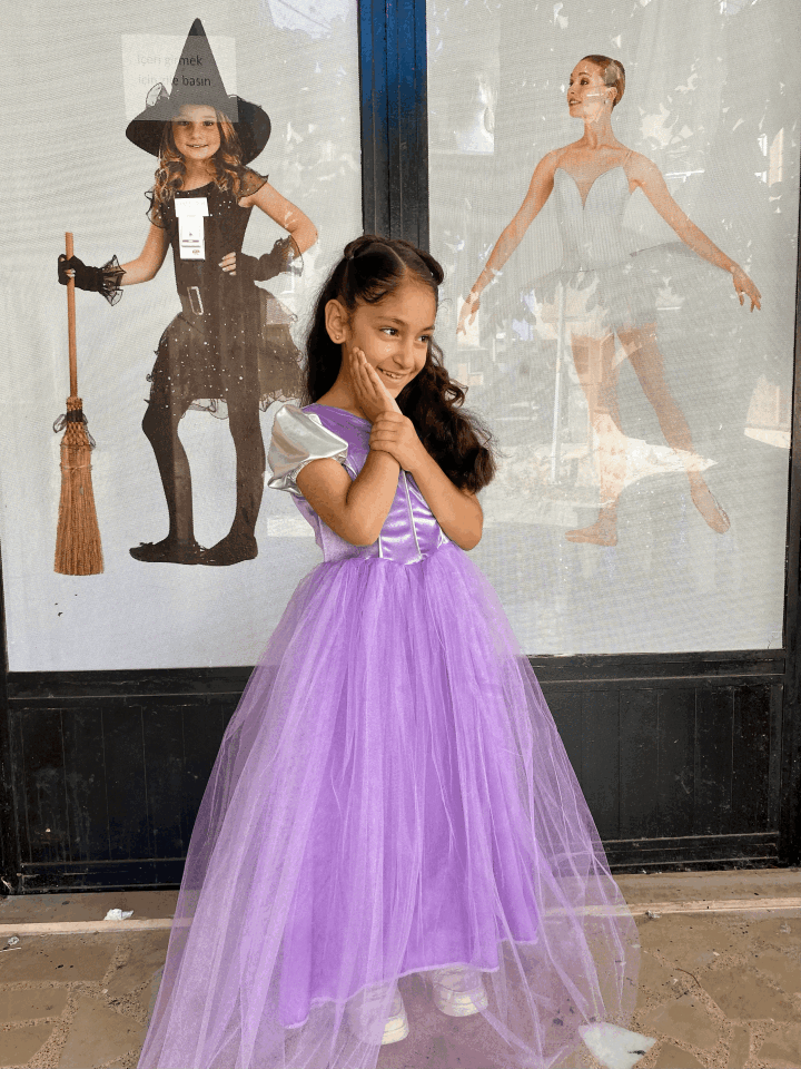 Çocuk Rapunzel Kostümü