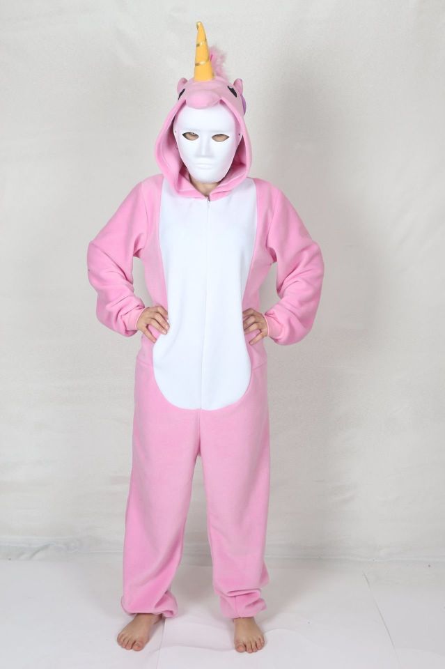 Yetişkin Pembe Unicorn Kostümü