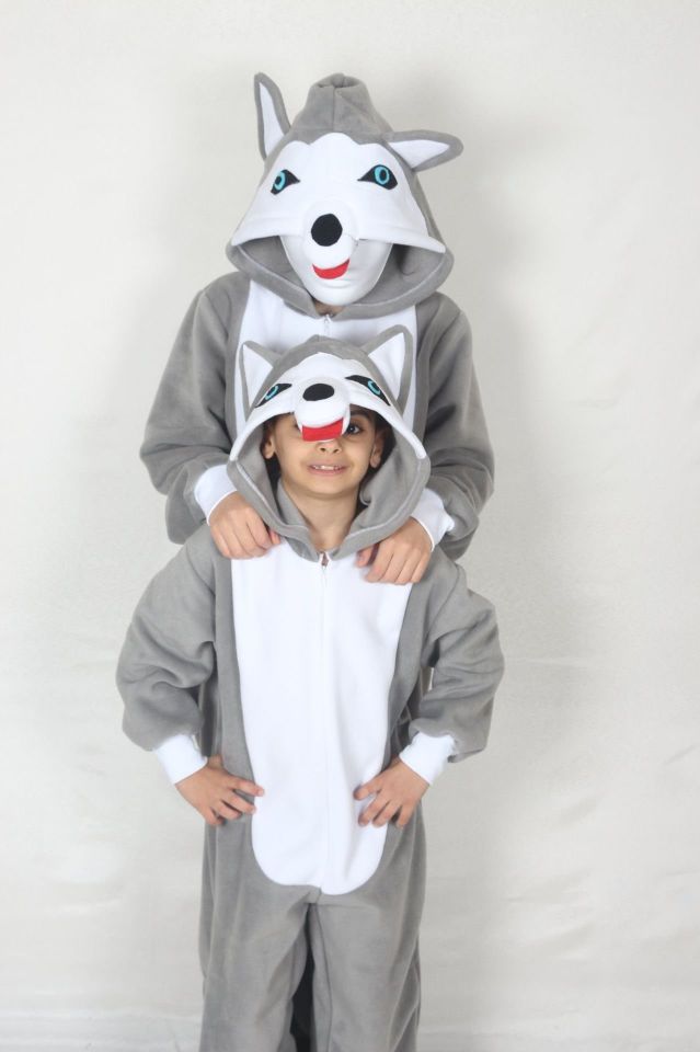 Yetişkin Sibirya Kurdu  Kostümü