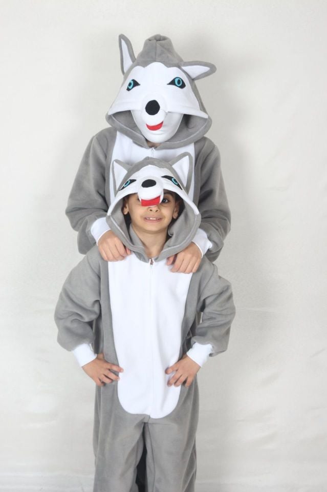 Yetişkin Sibirya Kurdu  Kostümü