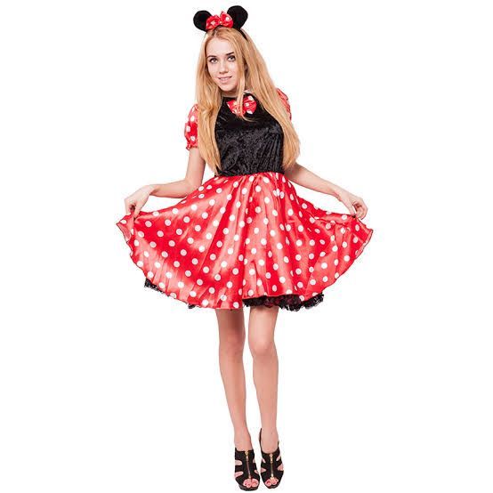 Yetişkin Minnie Mouse Kostümü