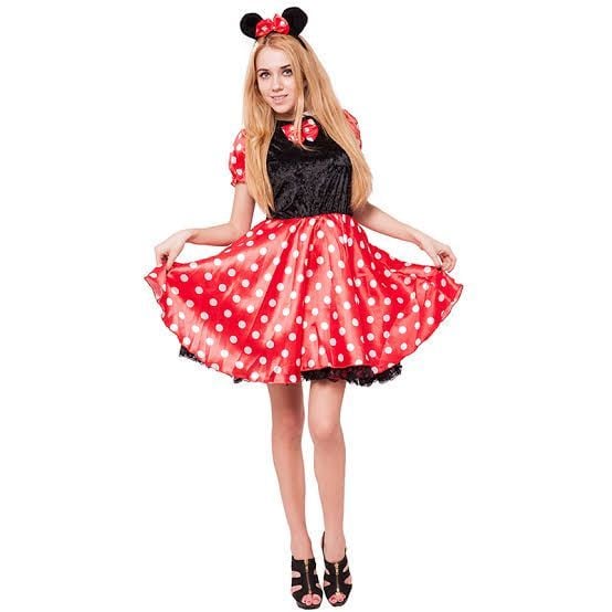 Yetişkin Minnie Mouse Kostümü