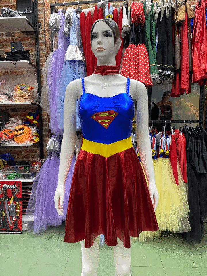 Kadın Süperman Kostümü