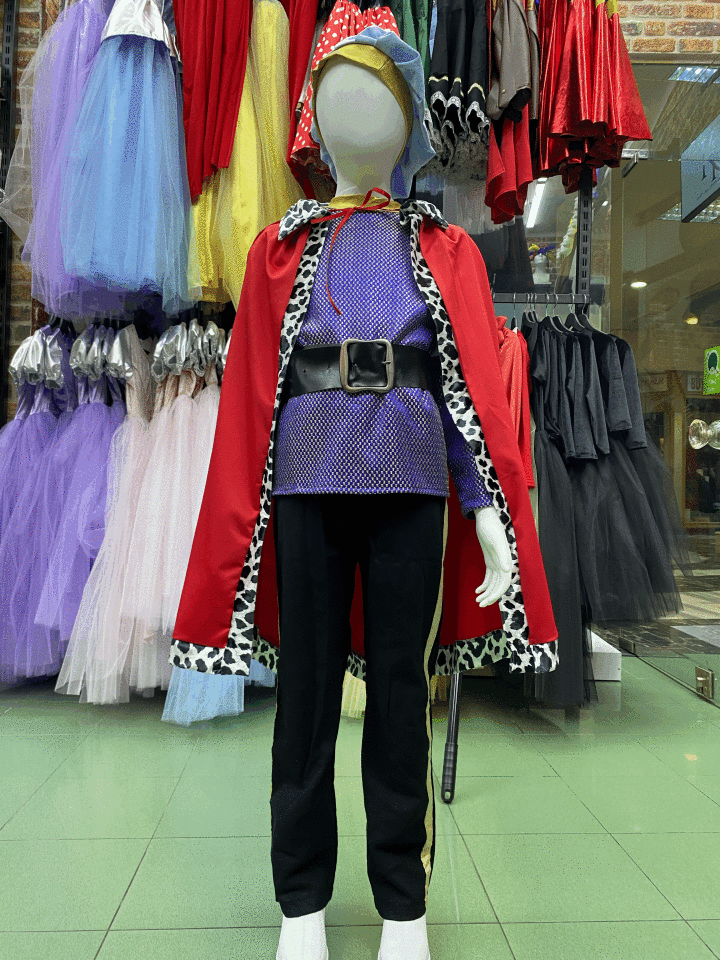 Çocuk Mavi Prens Kostümü