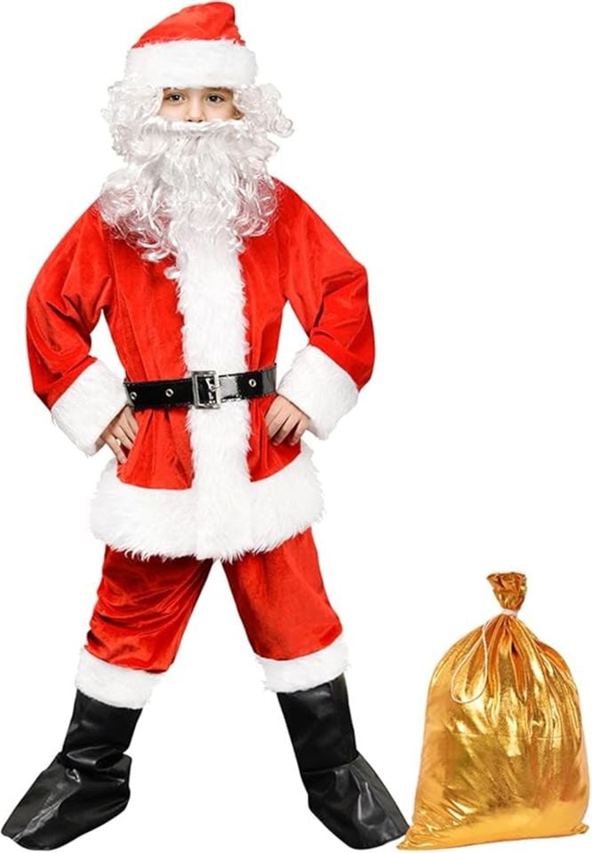 Erkek Çocuk Noel Baba Kostümü